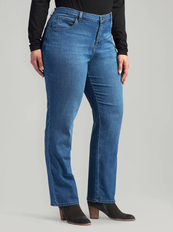 Lee's Stretch Relaxed Fit Straight Leg Plus Size Jeans