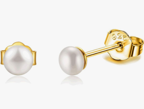 Silbertale Dainty Pearl Studs