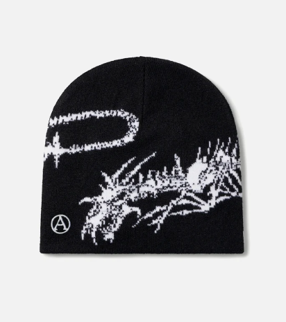 Aries Dragon Skeleton Beanie Hat