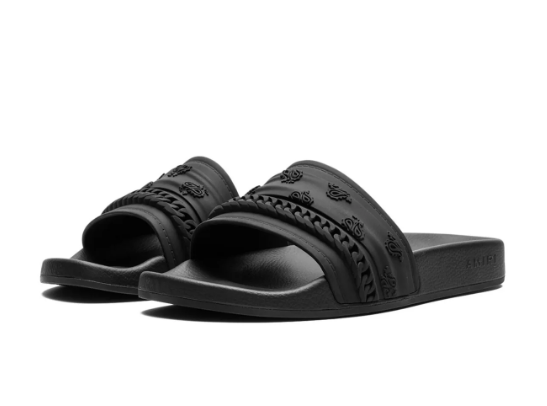 AMIRI Bandana Chain Molded Pool Sliders