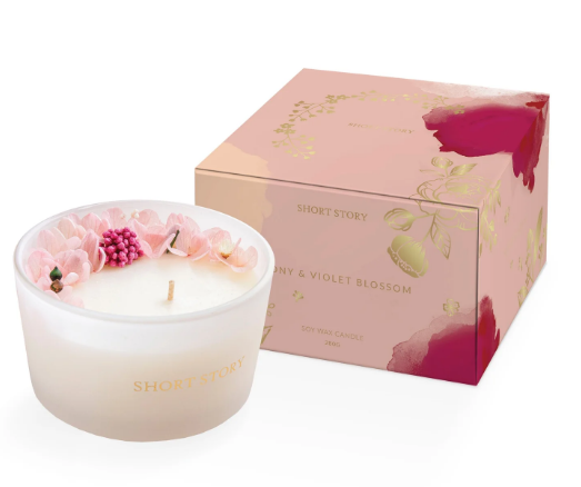 Floral Candle Peonies